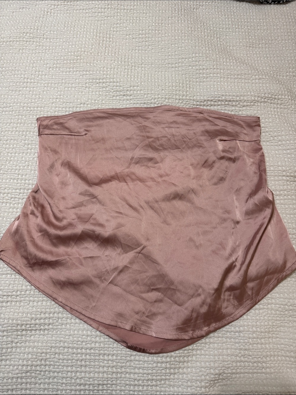 SHEIN Dusty Rose Satin Bandeau